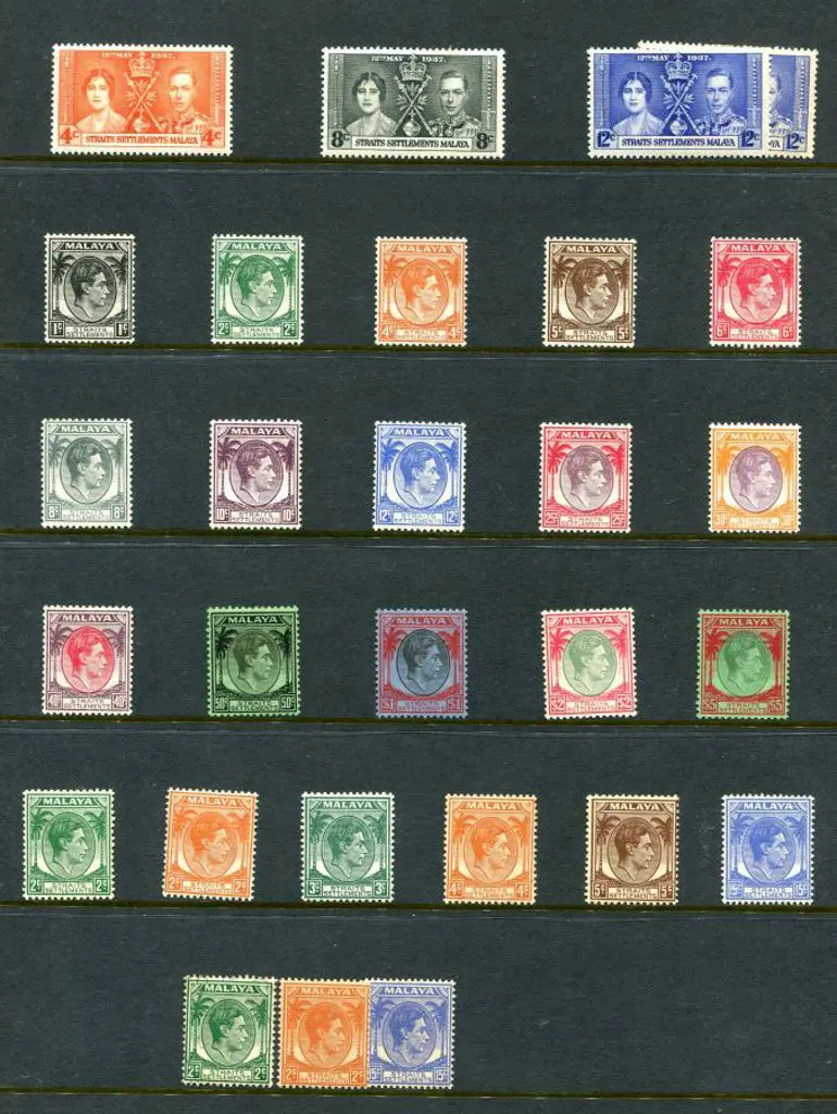 Malaya-Straits Settlements KGVI to $5 MLH, MPU ... Image 1++