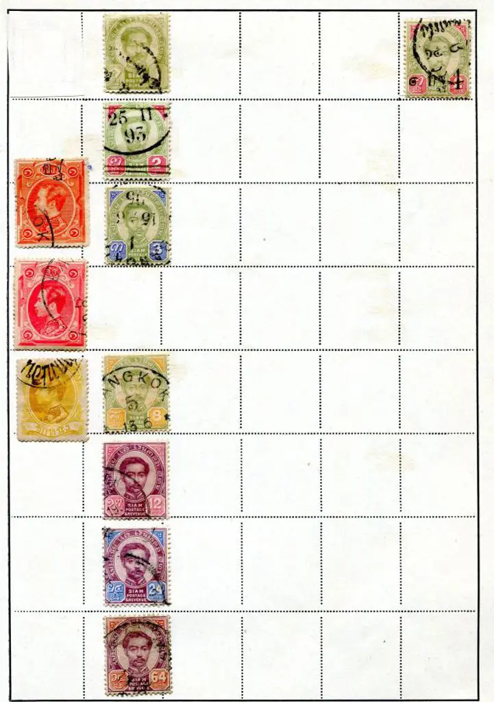 Thailand 1883-1979 used on leaves in binder noting ... Image 1++
