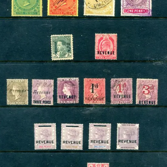 British Commonwealth QV-KGV selection on 3 Hagners ...