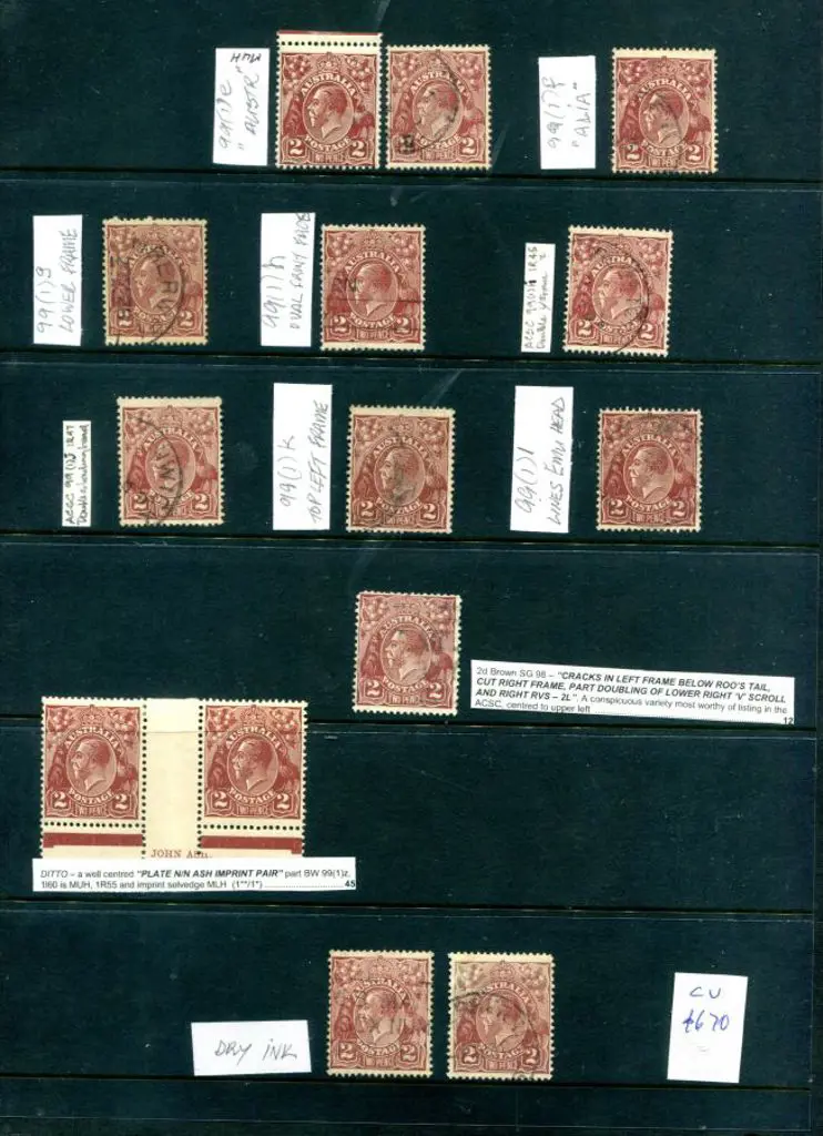 KGV 2d brown, SMW, perf. 13½x12½ group noting MLH ... Image 1++