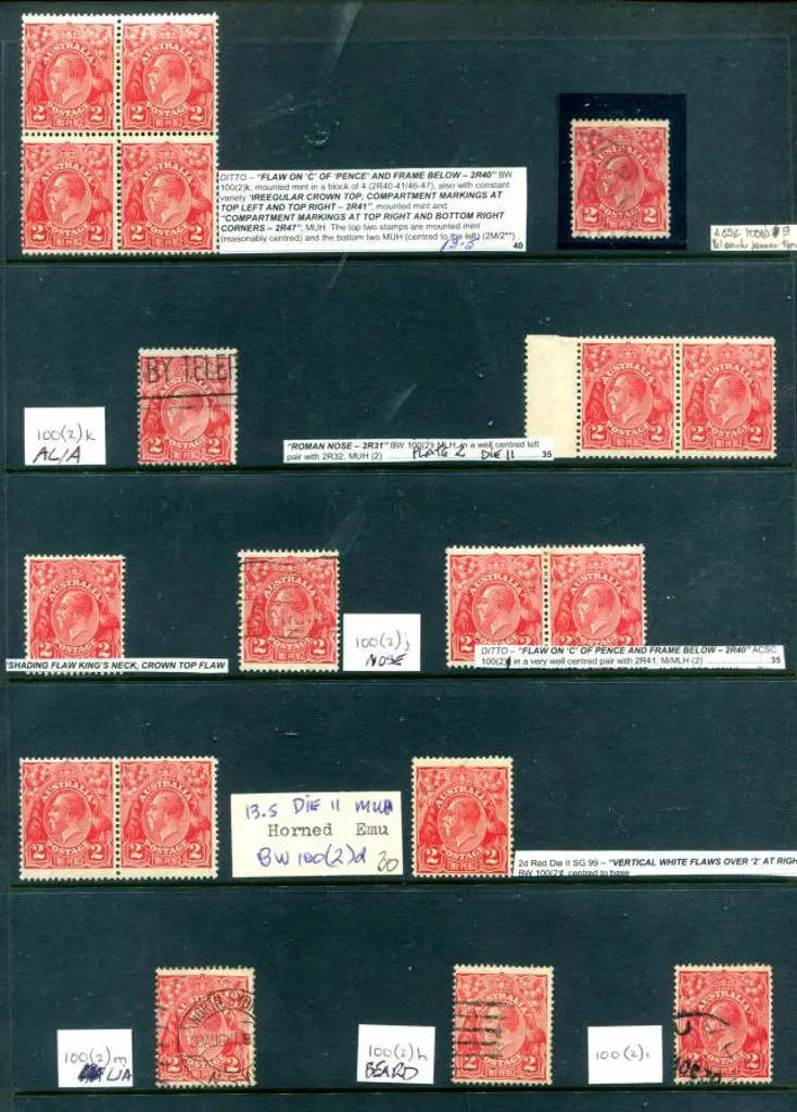 KGV 2d red, SMW, perf. 13½x12½ with mostly Die ... Image 1++