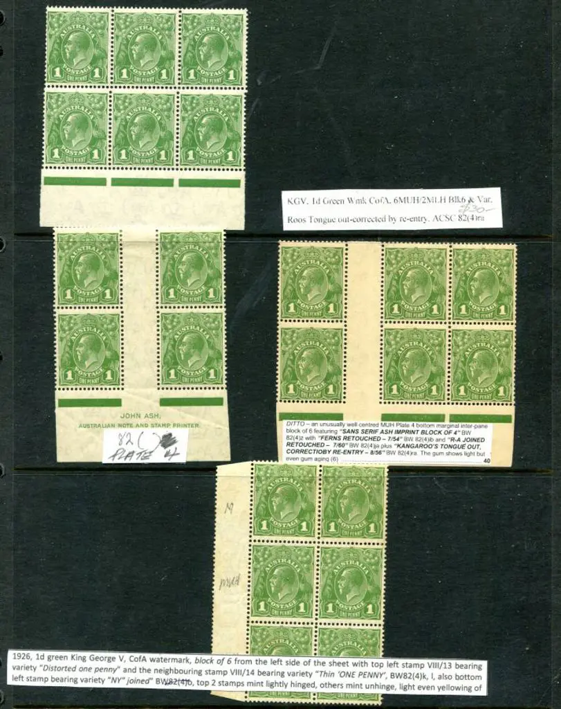 KGV Group of CofA wmk low vals incl ½d orange MLH ... Image 1++