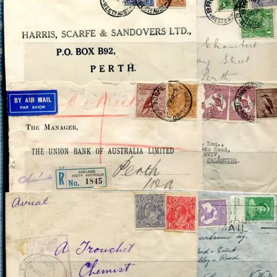 Airmails 1926-1940 selection of mainly WA internal ...