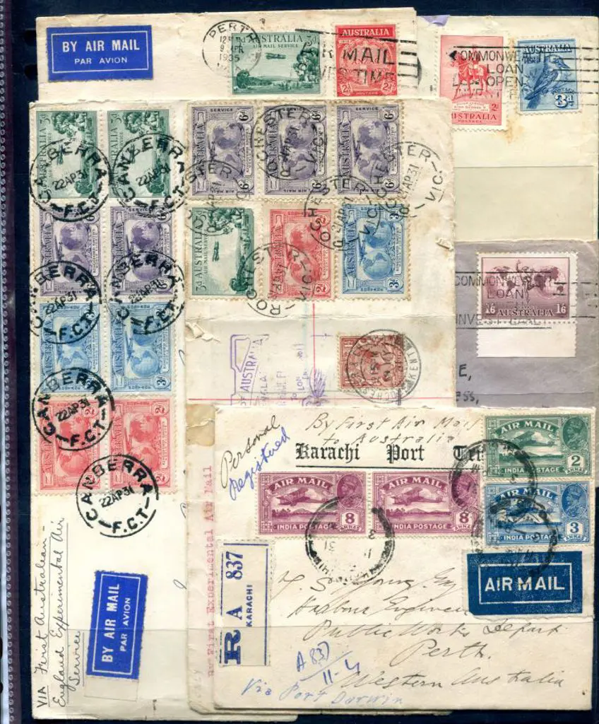 Airmails 1930's covers with majority originating ... Image 1++