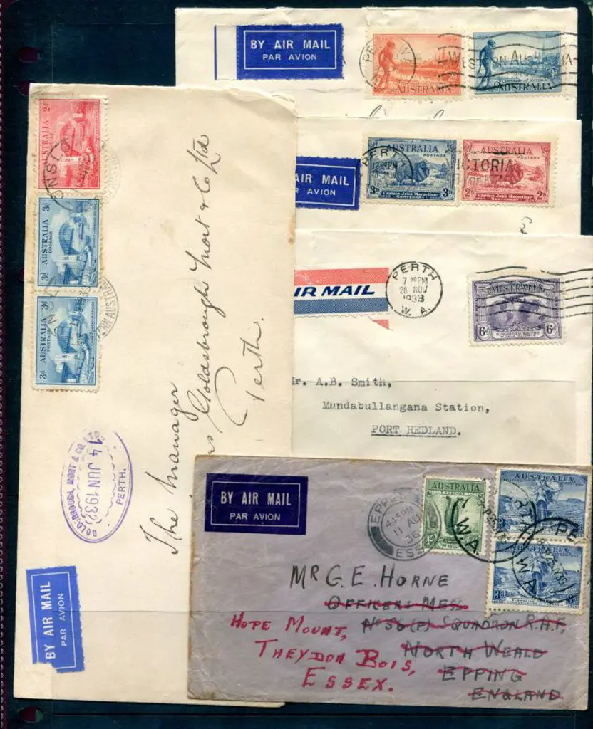 Airmails 1932-1936 variety of covers with majority ... Image 1++
