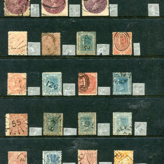 NSW 1854-1905 range of mainly used on Hagners ...