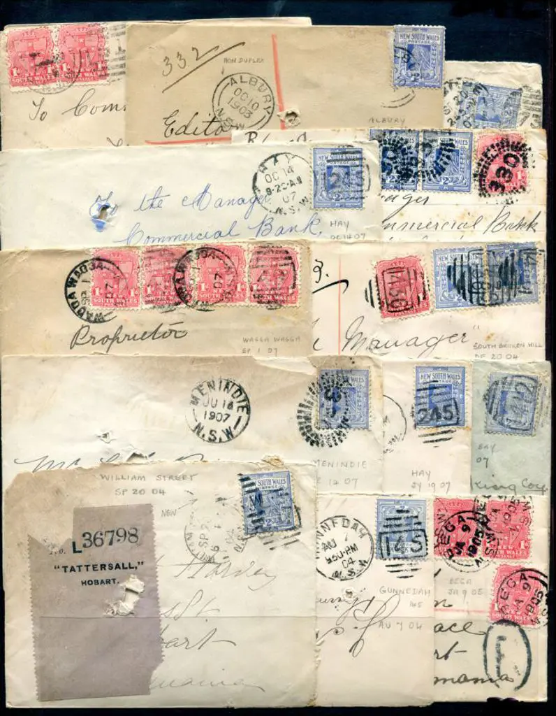 NSW 1904-1907 range of covers all addressed to ... Image 1++