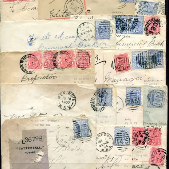 NSW 1904-1907 range of covers all addressed to ...