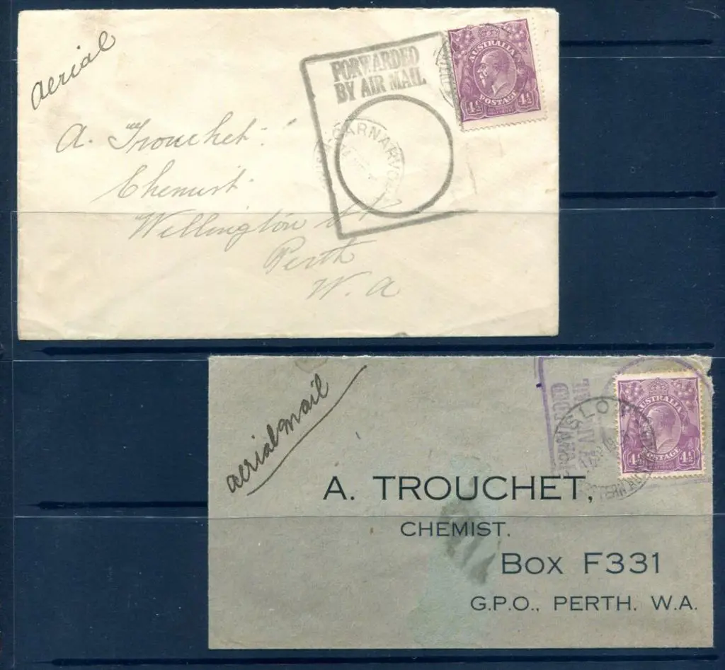 1926 (March) Onslow & Carnarvon covers addressed ... Image 1++