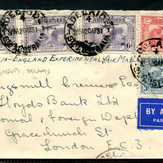 1931 (20th Apr) Aust to England "Experimental Air ...