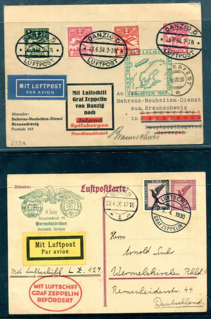 1924 LZ126 (ZR3) America flight cover with 1m30 ... Image 1++