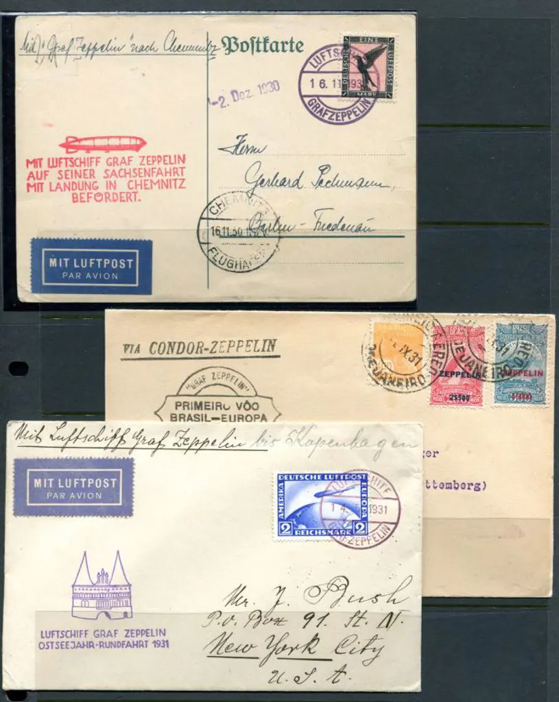 1930 (16th Nov) LZ127 internal flight to Chemnitz ... Image 1++