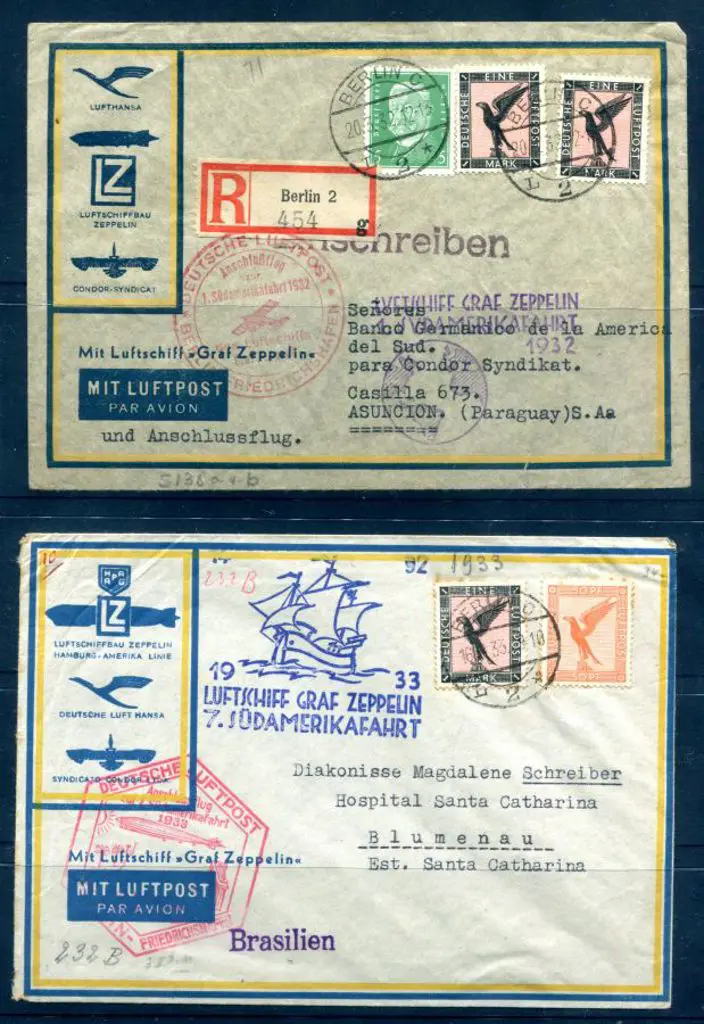 1932 LZ127 First South America Flight cover with ... Image 1++