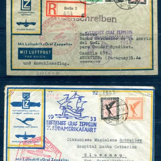 1932 LZ127 First South America Flight cover with ...