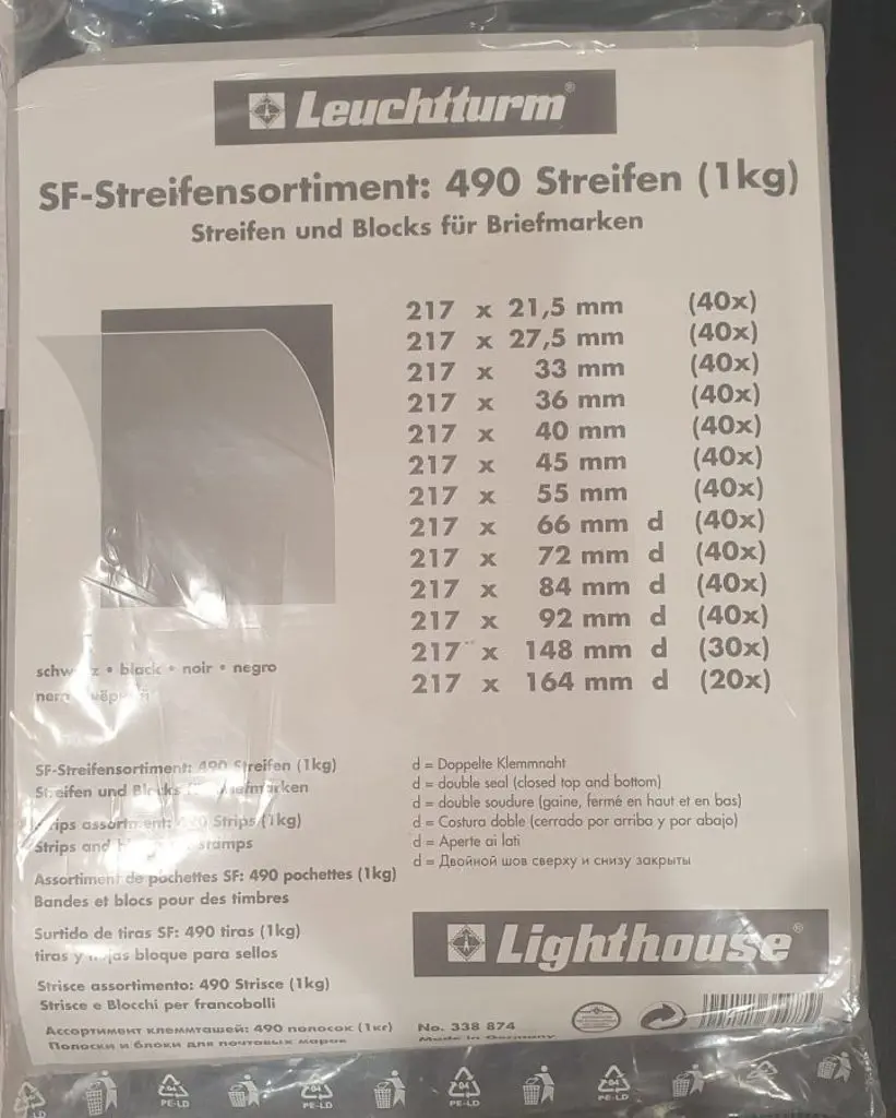 Lighthouse Black Mounts 1kg bag with 490 strips in ... Image 1++
