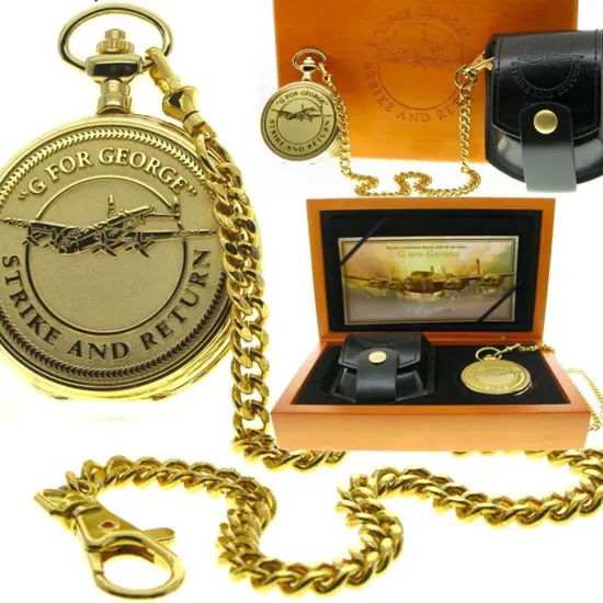 2010 Gold Plated Pocket Watch Set commemorating ...