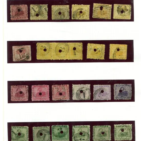 Commissariat Punctures 1854-1880's range of issues ...