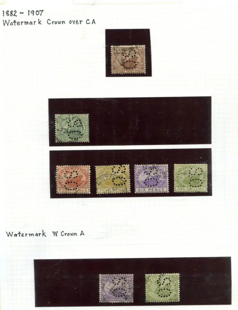 Perfins Official "OS" range on swans presented on ... Image 1++