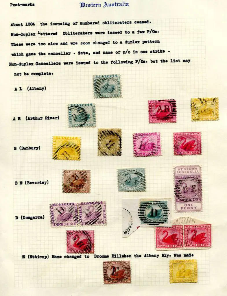 Postmarks - 11 Bar Letters Presented on 2 pages ... Image 1++