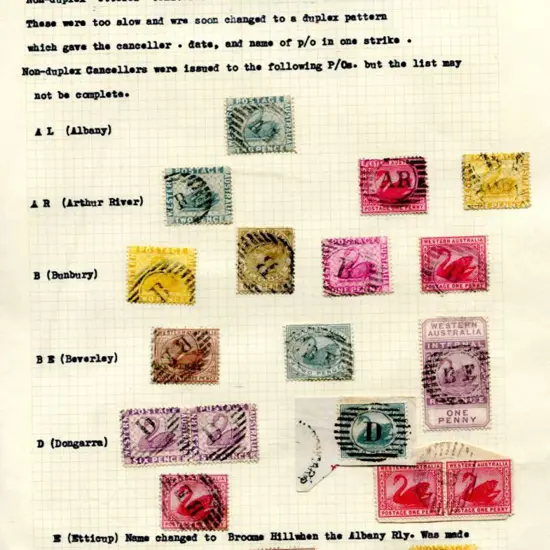 Postmarks - 11 Bar Letters Presented on 2 pages ...