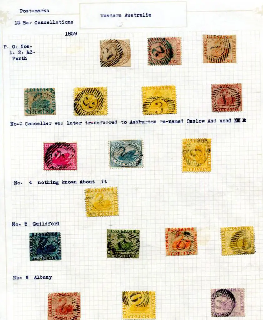 Postmarks - 15 Bar numerals The Barratt-Lennard ... Image 1++
