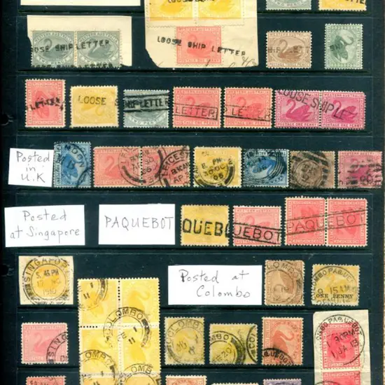 Postmarks Swans with a variety of "other" postal ...