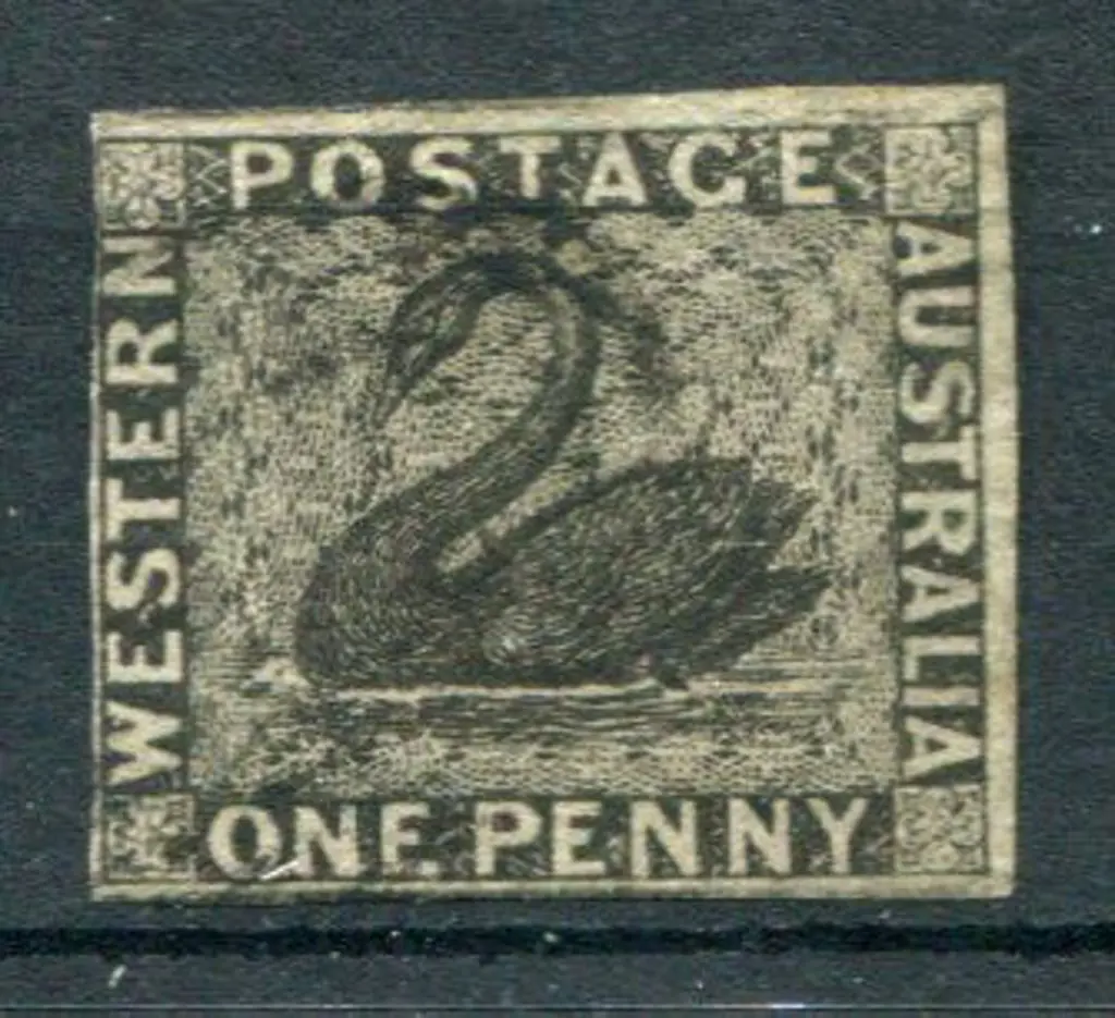 1854 1d black with close to clear margins. Fine ... Image 1++