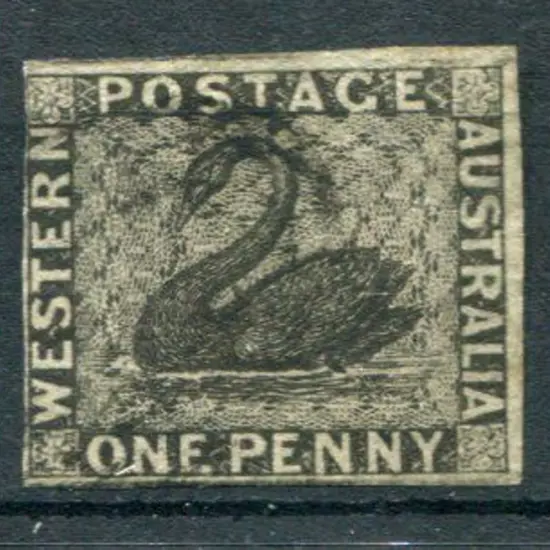 1854 1d black with close to clear margins. Fine ...