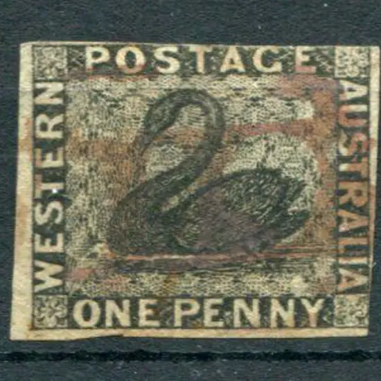 1854 1d black with 1 generous, 1 good & 2 just ...