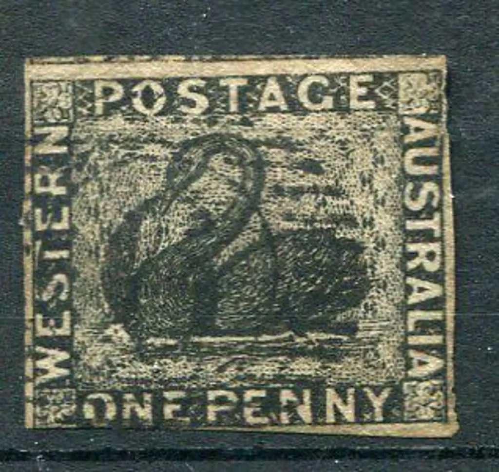 1854 1d black with clear to touching margins. Part ... Image 1++