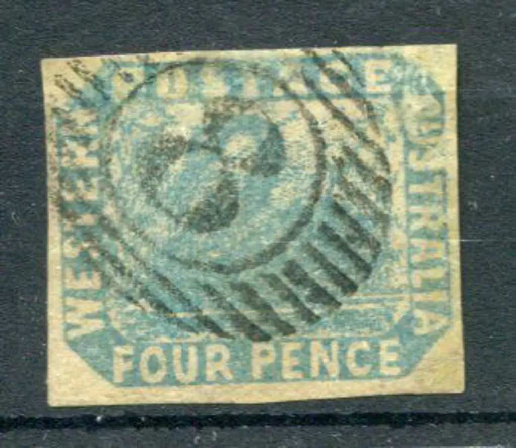1854 4d pale blue with clear margins. Attractively ... Image 1++