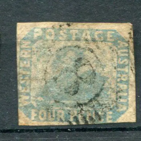 1854 4d pale blue x 2 with 4 good to very good ...