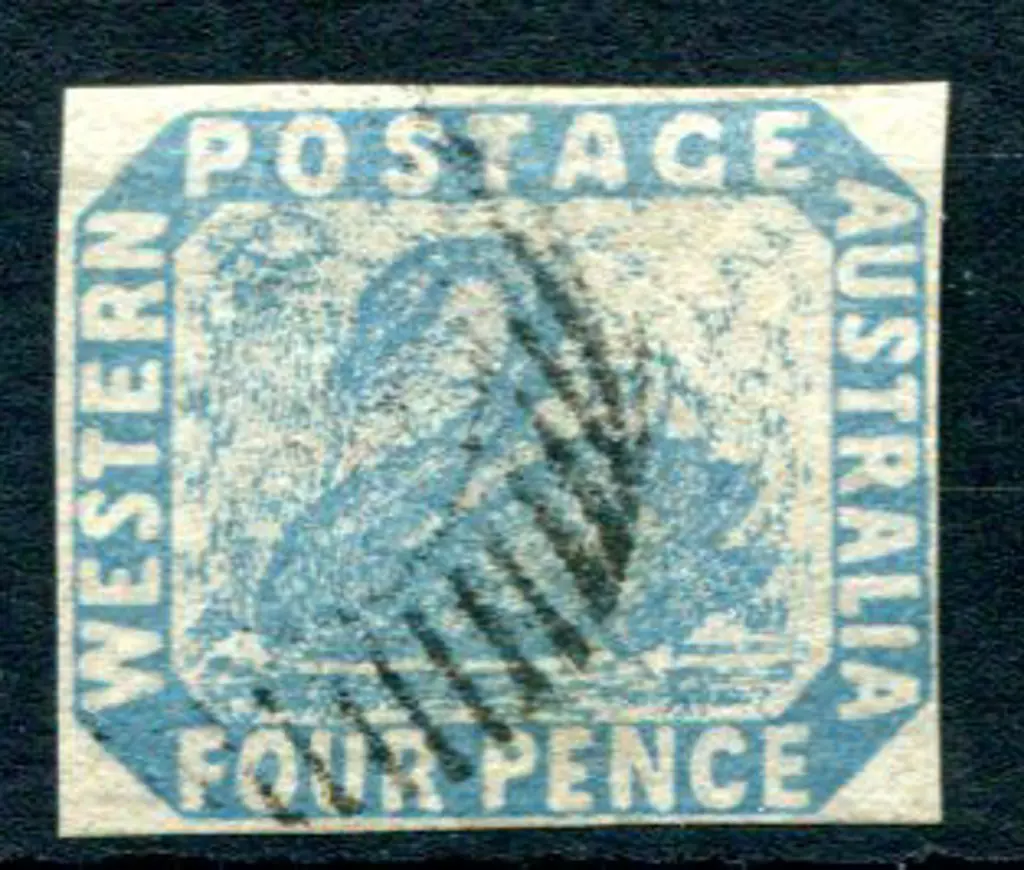 1854 4d blue with close but clear even margins. ... Image 1++