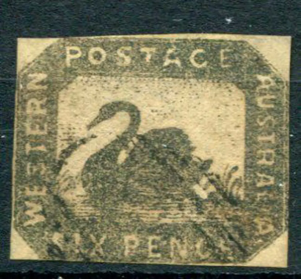1857 6d black-bronze with close to touching ... Image 1++