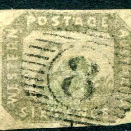 1857 6d grey-black with variable margins but do ...