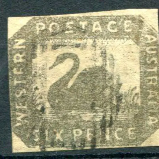 1857 6d grey-black with 4 close to touching ...