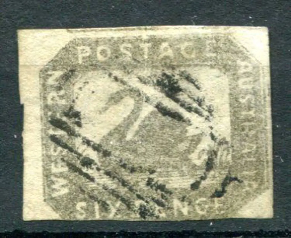 1859 6d grey-black with 3 good to large margins ... Image 1++