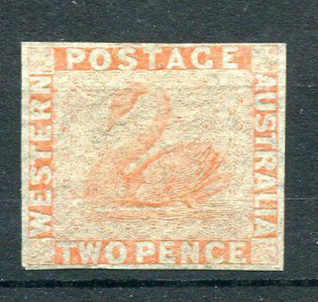 1860/64 2d pale orange with close but clear ... Image 1++