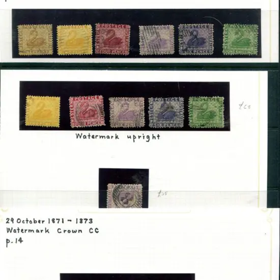1864 wmk Cr/CC, perf.12½ group with 2d, 4d, 6d & ...