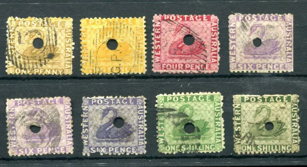 1864 1d bistre (4mm), 2d chrome-yellow (4mm), 4d ... Image 1++