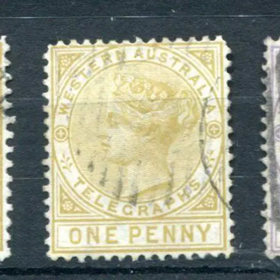 1879 1d & 6d Telegraph set of 3 with 1d in both ...