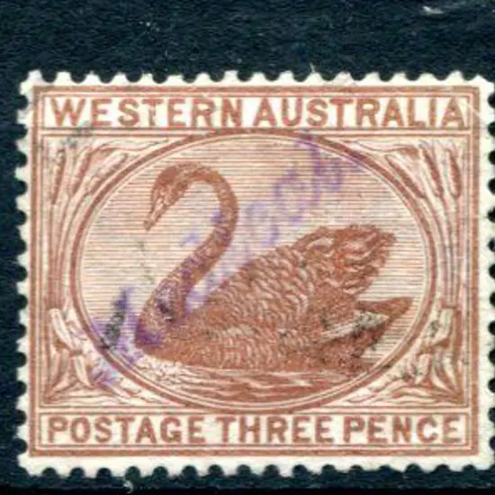 1895 3d red-brown, CR/CA wmk, perf. 14 with ...