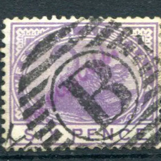 1893 6d bright violet, Cr/Ca wmk perf.14 with ...