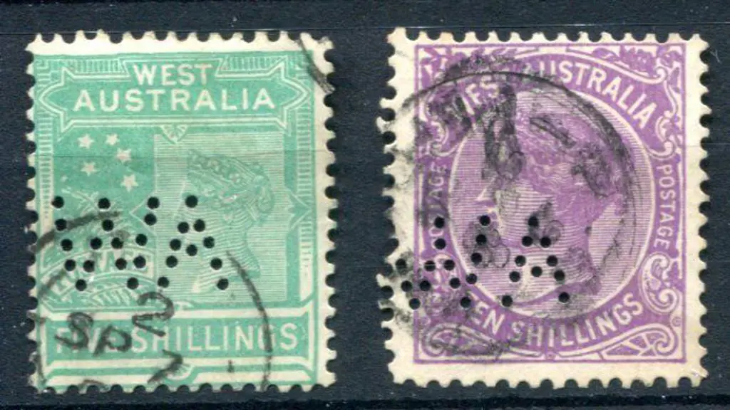 1902 5/- emerald-green (SG 126) & 10/- deep mauve ... Image 1++