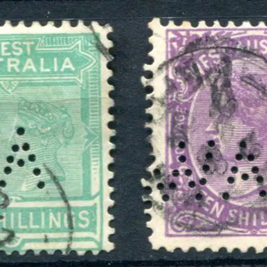 1902 5/- emerald-green (SG 126) & 10/- deep mauve ...