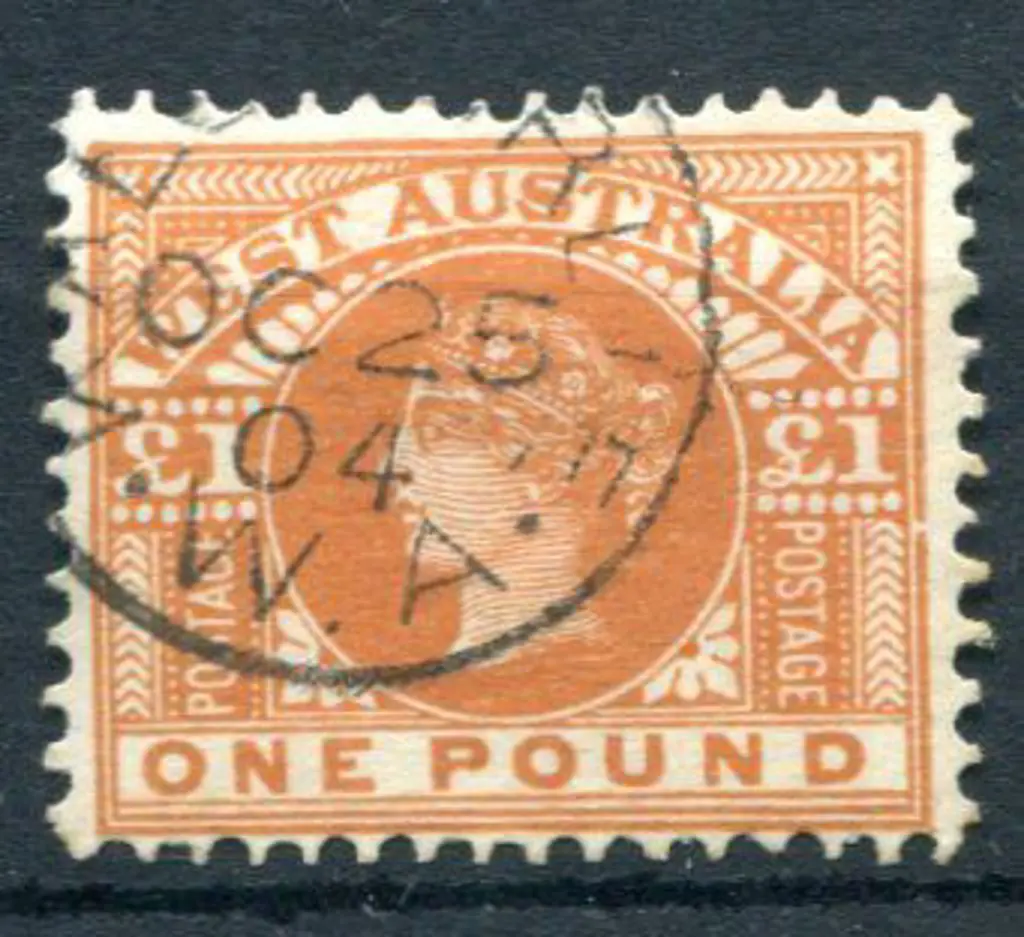1902/11 £1 orange-brown. Very fine used with crisp ... Image 1++