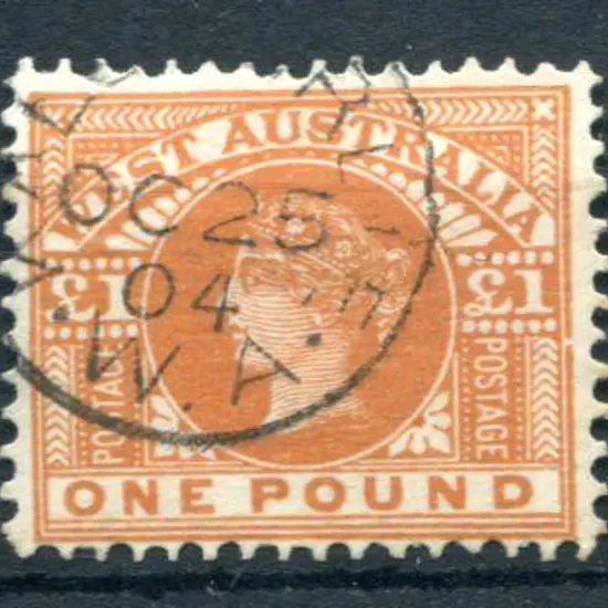 1902/11 £1 orange-brown. Very fine used with crisp ...