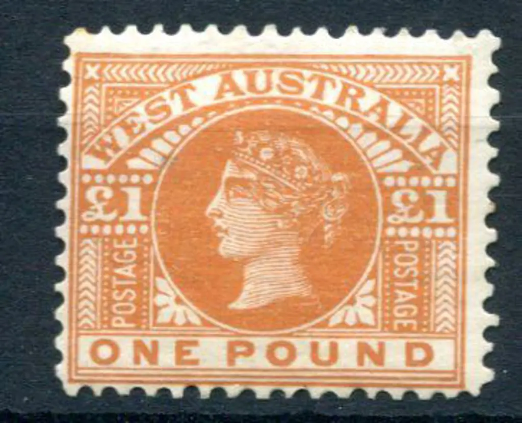 1902 £1 orange-brown. Fresh MLH, centred low. SG ... Image 1++