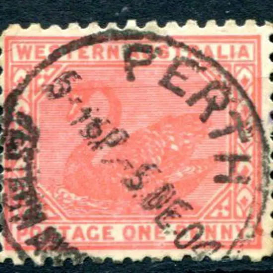 1905 1d carmine-rose, perf.11 with V/Cr wmk ...