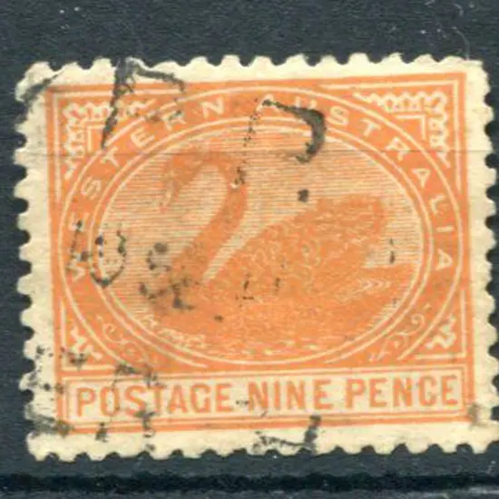 1905 9d orange, perf.11. Fine used with light P.P. ...